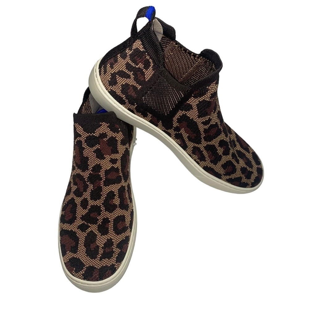 Rothy's The Chelsea Wildcat Pull On Knit Fabric High Top Sneaker Boots Women 8.5